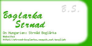 boglarka strnad business card